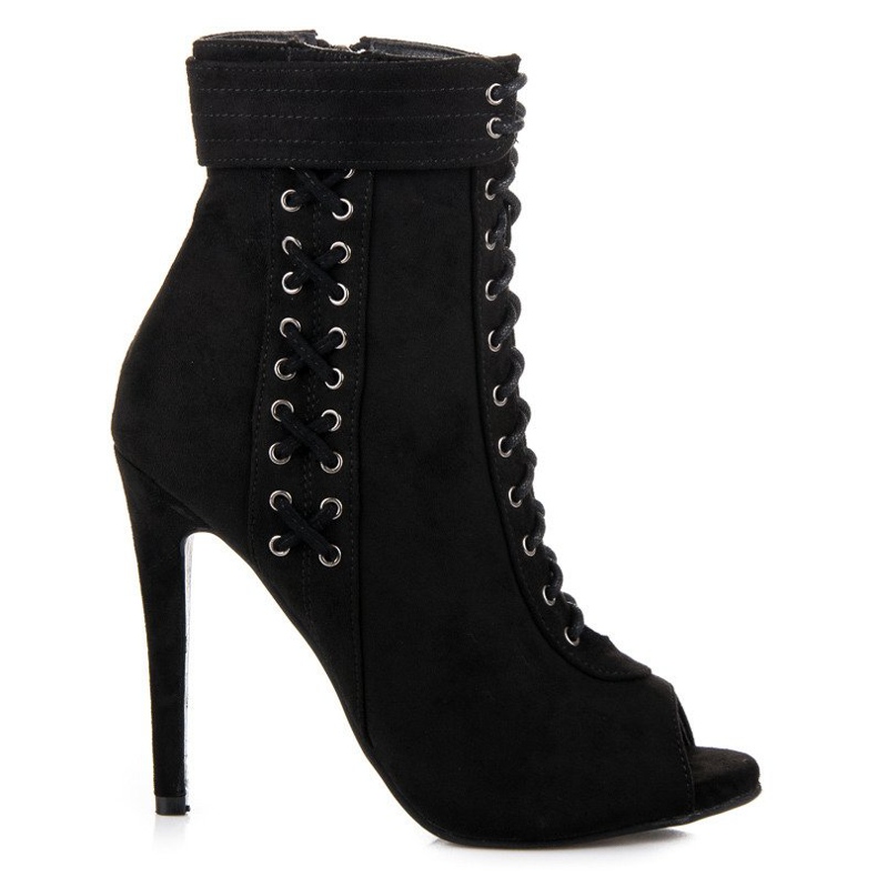 Seastar Bottes à bout ouvert nouées le noir