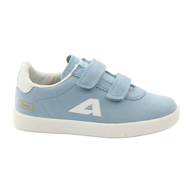 American Club Chaussures de sport, semelle intérieure en cuir bleu pour velcro American Club Chaussures de sport, semelle intérieure en cuir bleu pour velcro