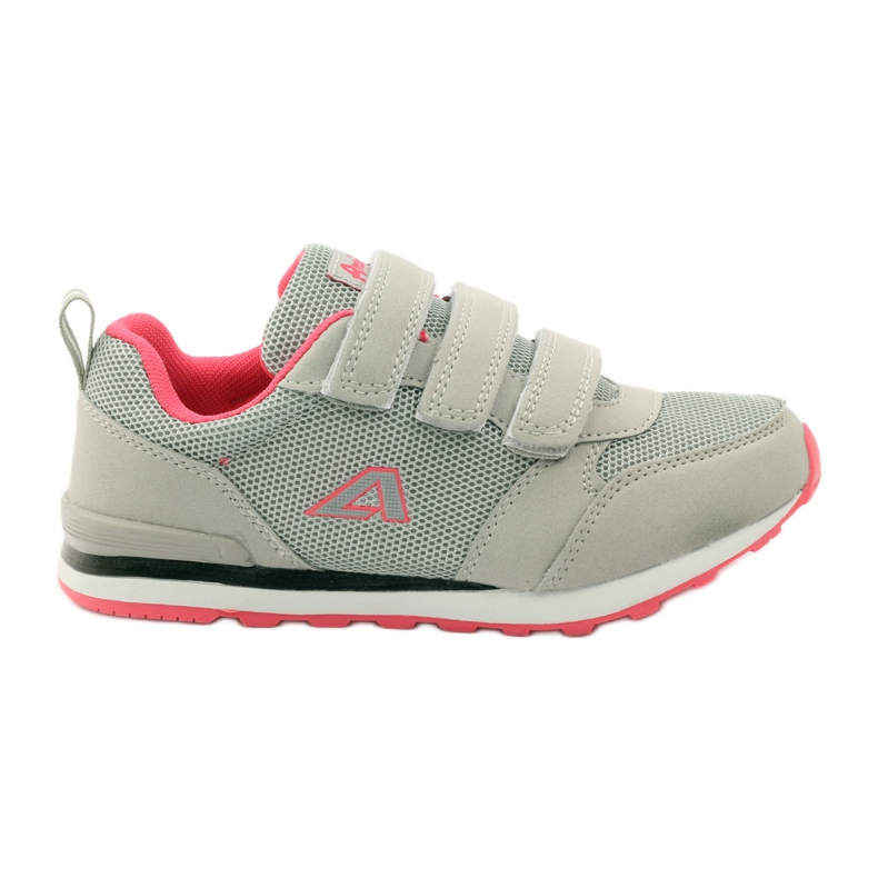American Club Chaussures de sport American 9 avec empiècement en cuir rose gris