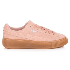 Puma plate-forme en daim bijou jr rose Puma plate-forme en daim bijou jr rose