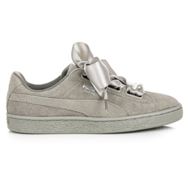 Puma Suede Heart Pebble WN`S gris