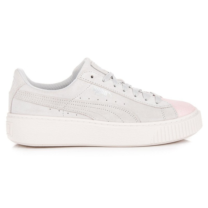 Puma Suede Platform Glam Jr gris rose