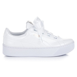 Puma Vikky Platform Ruban P blanche