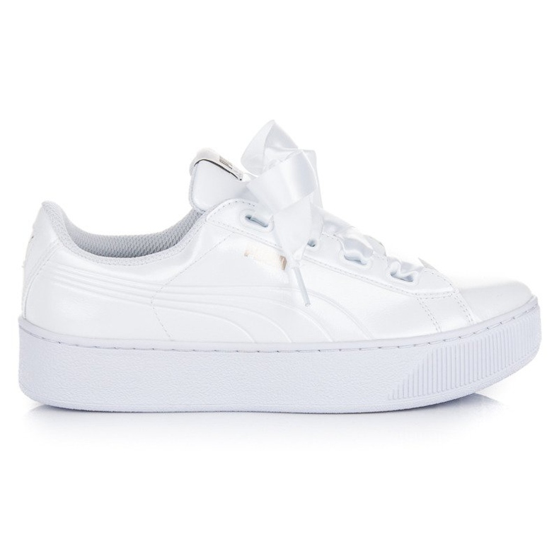 Puma Vikky Platform Ruban P blanche