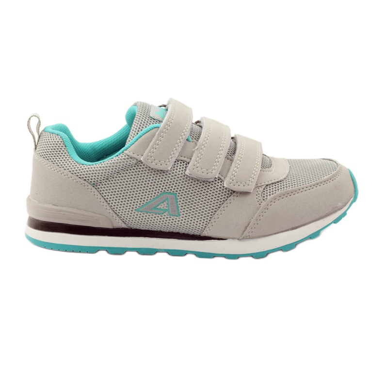 American Club Chaussures de sport à semelle intérieure en cuir américain vert gris