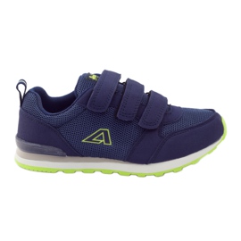 American Club Chaussures de sport à semelle intérieure en cuir américain bleu marin vert American Club Chaussures de sport à semelle intérieure en cuir américain bleu marin vert