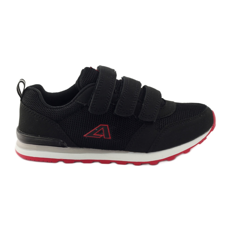 American Club Chaussures de sport à semelle intérieure en cuir américain rouge le noir American Club Chaussures de sport à semelle intérieure en cuir américain rouge le noir