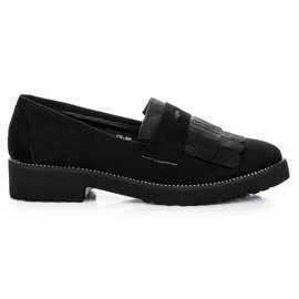 Bestelle Mocassins noirs pour femme le noir