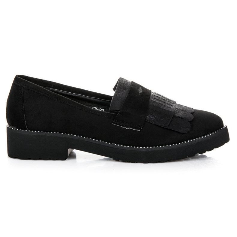 Bestelle Mocassins noirs pour femme le noir