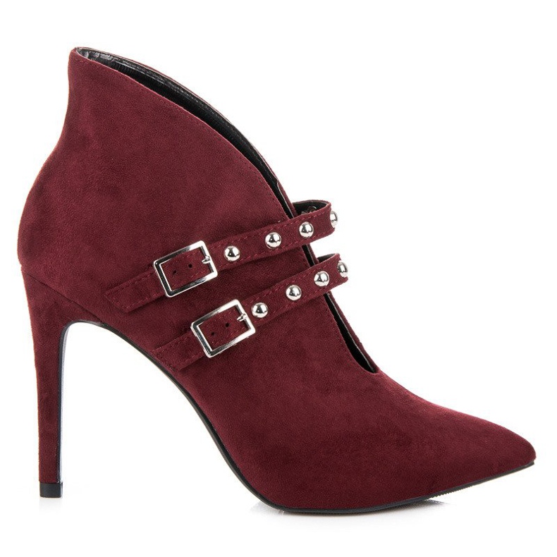 Cm Paris Bottes de printemps bordeaux rouge Cm Paris Bottes de printemps bordeaux rouge