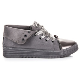 Sport Baskets en daim élégantes gris