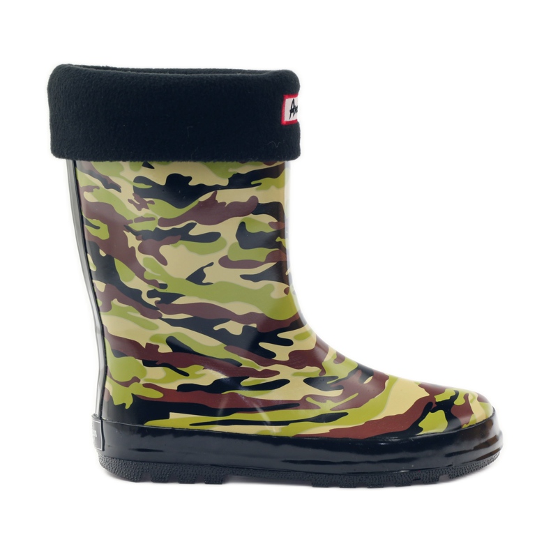 American Club Chaussette Galoches + insert camouflage américain vert brun le noir American Club Chaussette Galoches + insert camouflage américain vert brun le noir