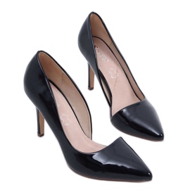 Escarpins C26P Noirs Asymétriques Pastel