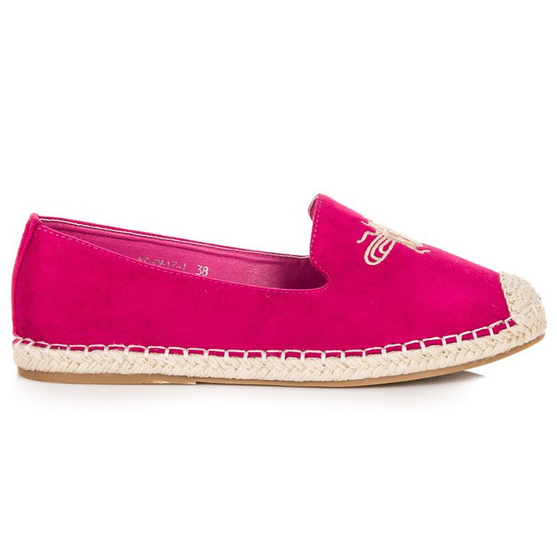 Bestelle Espadrilles à enfiler rose