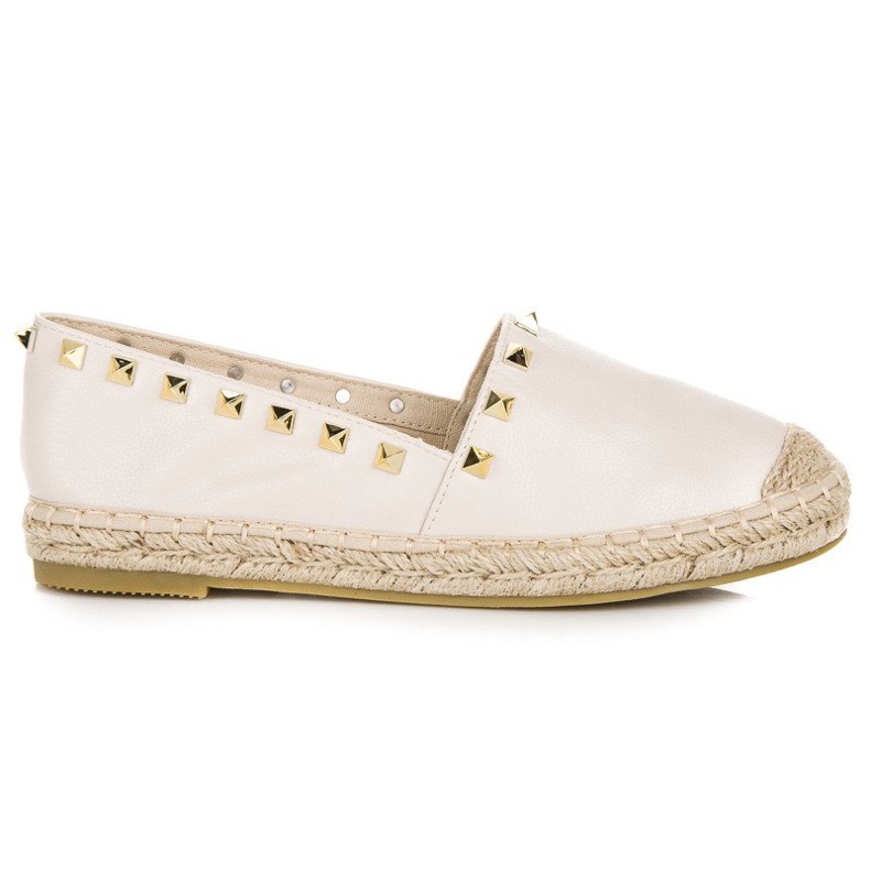 Coura Espadrilles beiges à clous