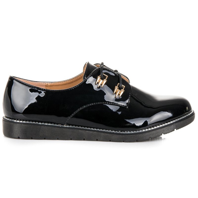 Best Shoes Chaussures basses laquées le noir