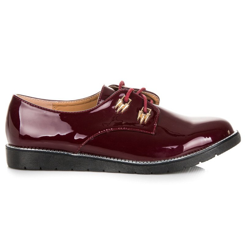 Best Shoes Chaussures basses laquées rouge