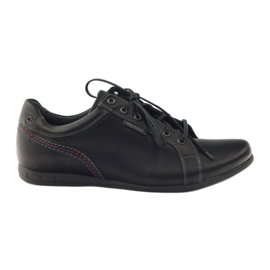 Riko Chaussures de sport en cuir masculin 776 noir le noir