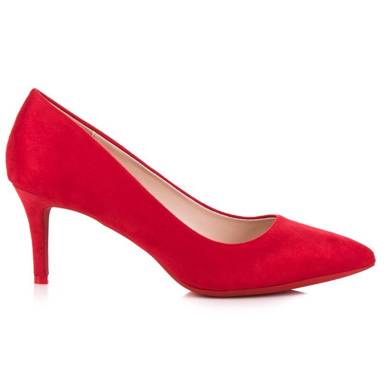 Milaya Escarpins pour femmes à talons hauts rouge