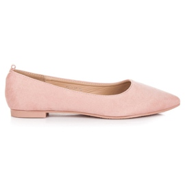 Ballerines avec un ornement rose