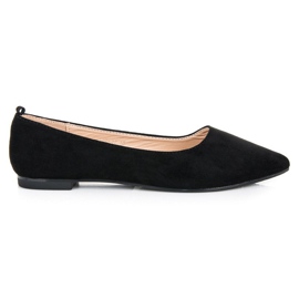 Ballerines avec un ornement le noir