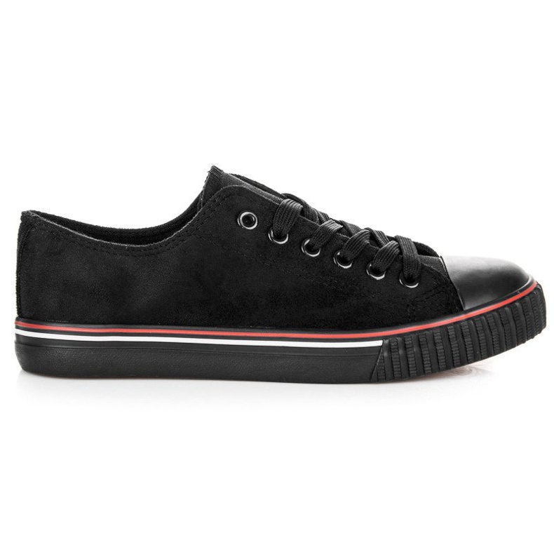 Baskets en daim le noir