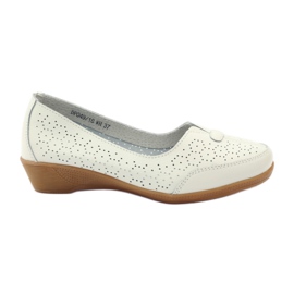 Mocassins Vinceza en cuir blanc