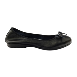 Ballerines en cuir à nœud Filippo 038 noir