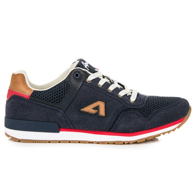 American Club Chaussures de sport américaines en daim bleu American Club Chaussures de sport américaines en daim bleu