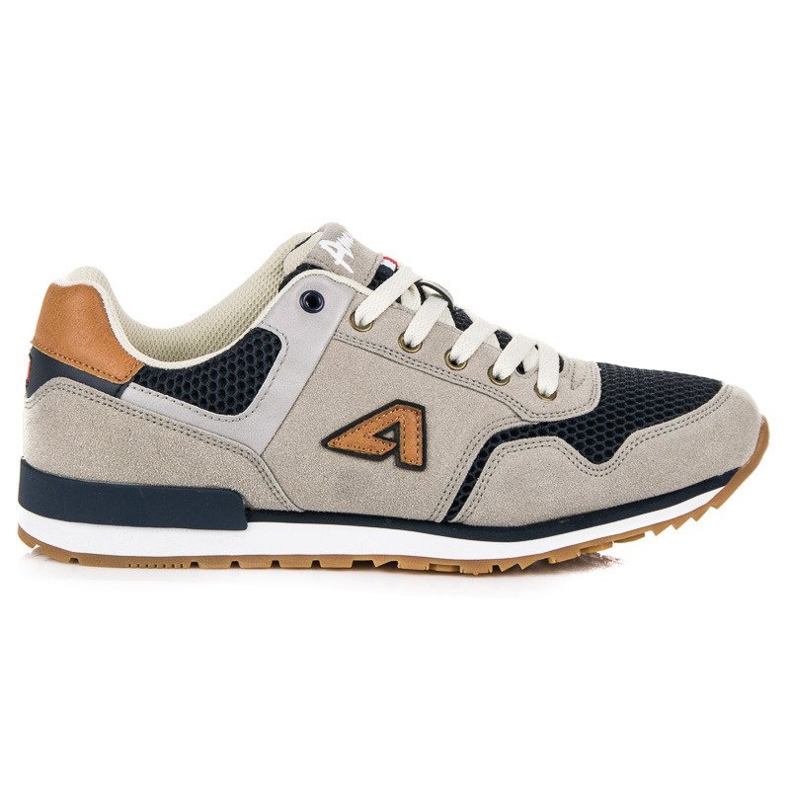 American Club Chaussures de sport américaines en daim gris