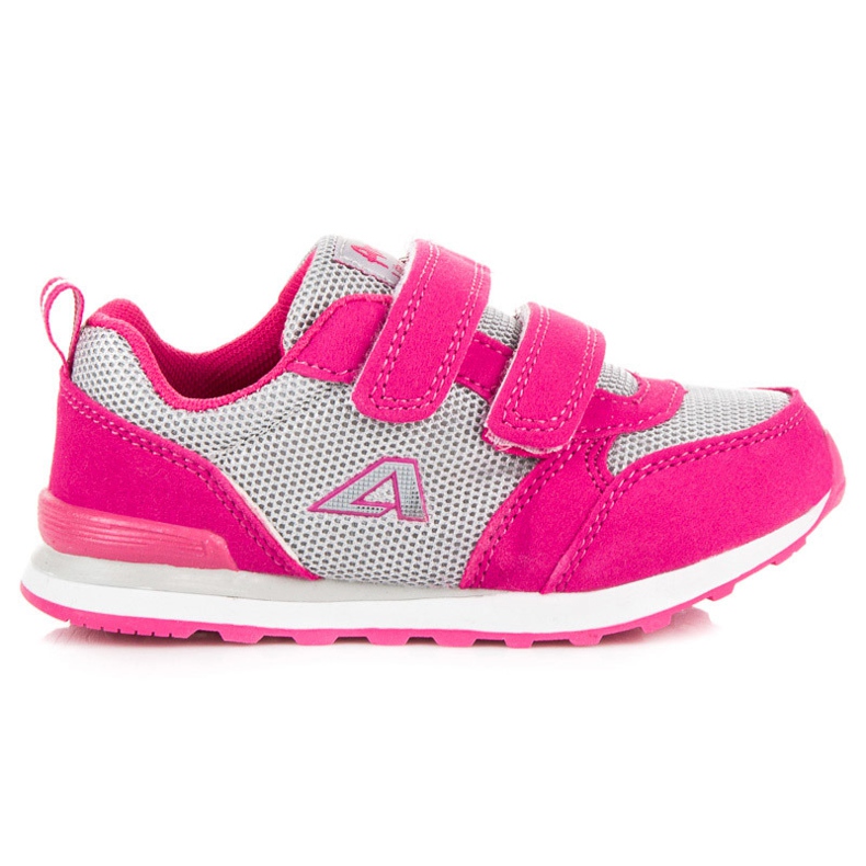 American Club Chaussures roses sur velcro américain