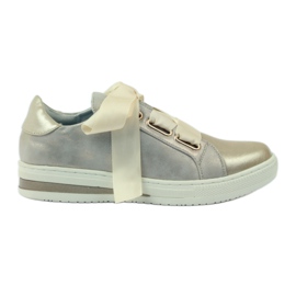 Creepers semelle intérieure cuir Filippo shoes gris doré
