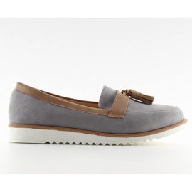 Gris Mocassins pour femme 9167 Gris