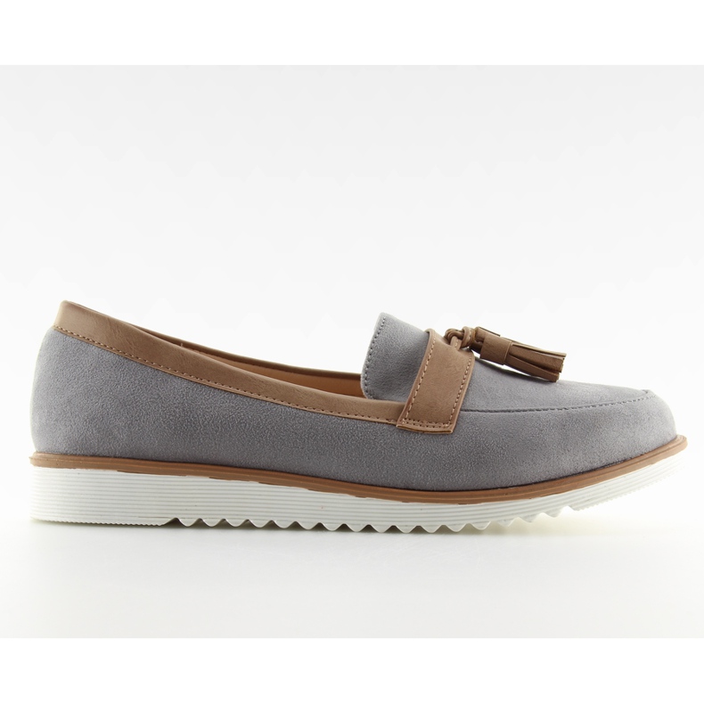 Gris Mocassins pour femme 9167 Gris