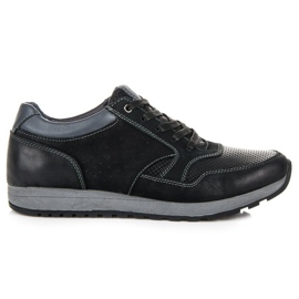 Chaussures de sport en cuir new age noir