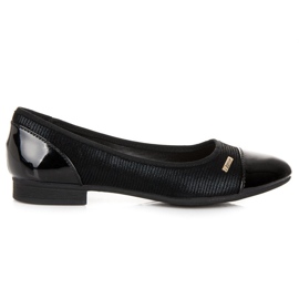 Ballerines noires à motif le noir