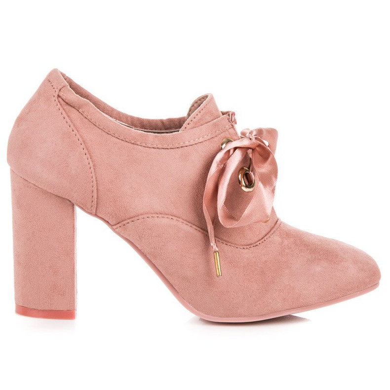 Seastar Chaussures en daim sur le poteau rose