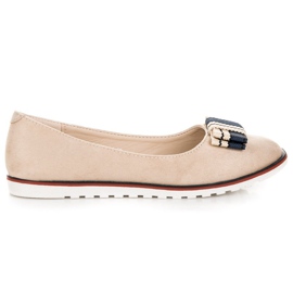 Ballerines en daim brun