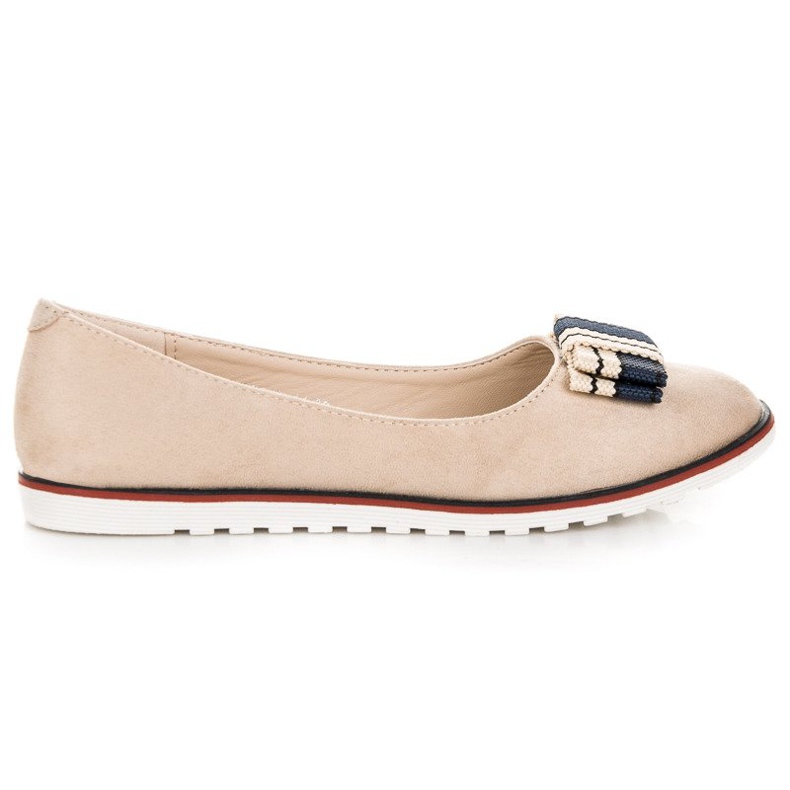 Ballerines en daim brun