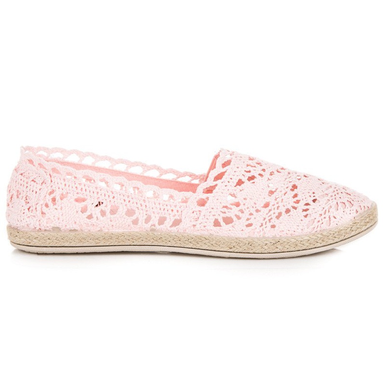 Seastar Espadrilles en dentelle rose