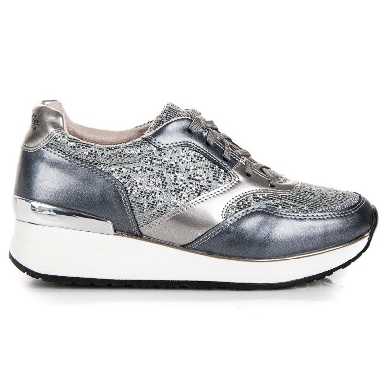 Kylie Chaussures de sport à paillettes gris
