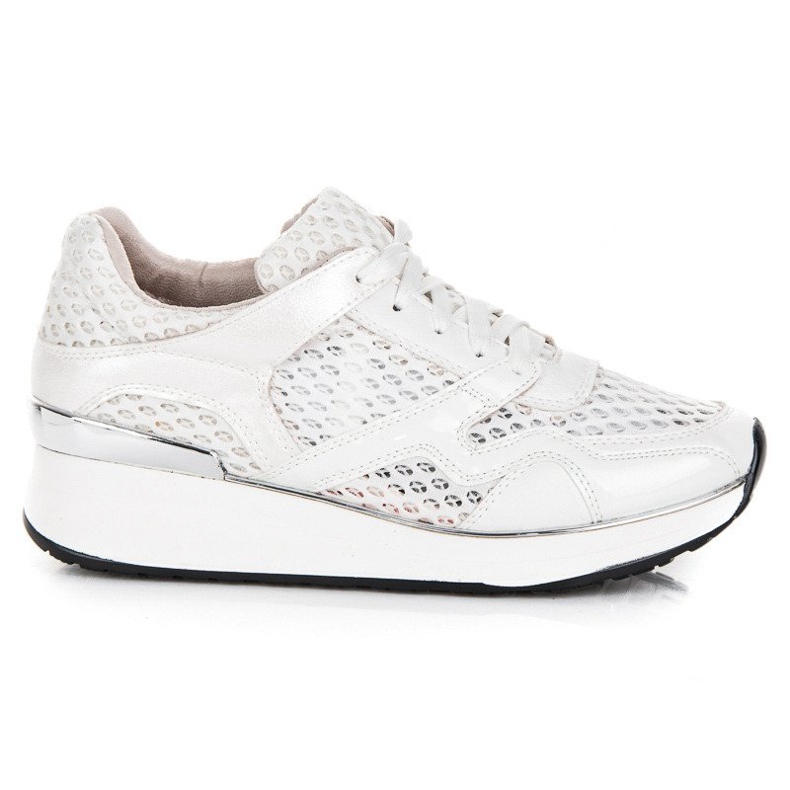 Kylie Baskets Blanches En Maille