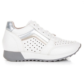 Kylie Baskets à la mode sur la plate-forme blanc