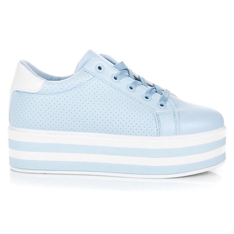 Seastar Baskets à lacets sur la plateforme bleu Seastar Baskets à lacets sur la plateforme bleu
