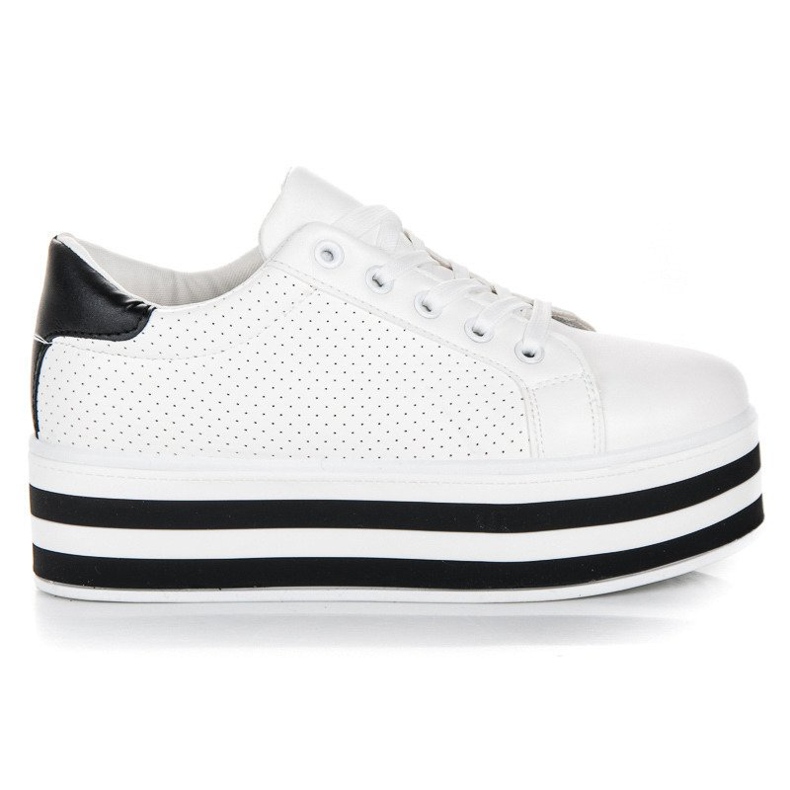 Seastar Baskets à lacets sur la plateforme blanche