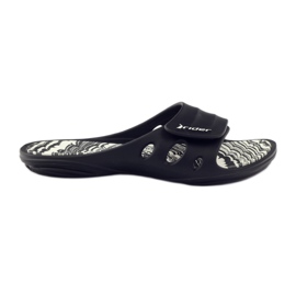 Rider 82213 chaussons de piscine velcro noir blanc