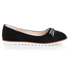 Ballerines en daim noir