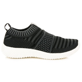 Kylie Espadrilles textiles à enfiler noir gris