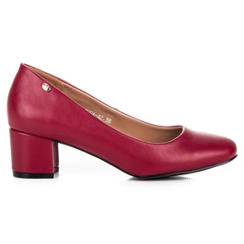 Vices Escarpins à talons bas rouge