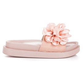 Seastar Chaussons femme Fleurs rose